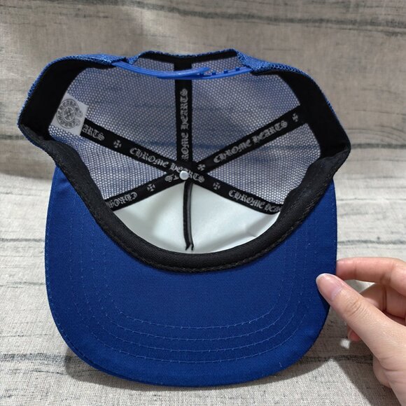 Chrome Hearts Blue Embroidered Trucker Hat - Picture 6 of 6